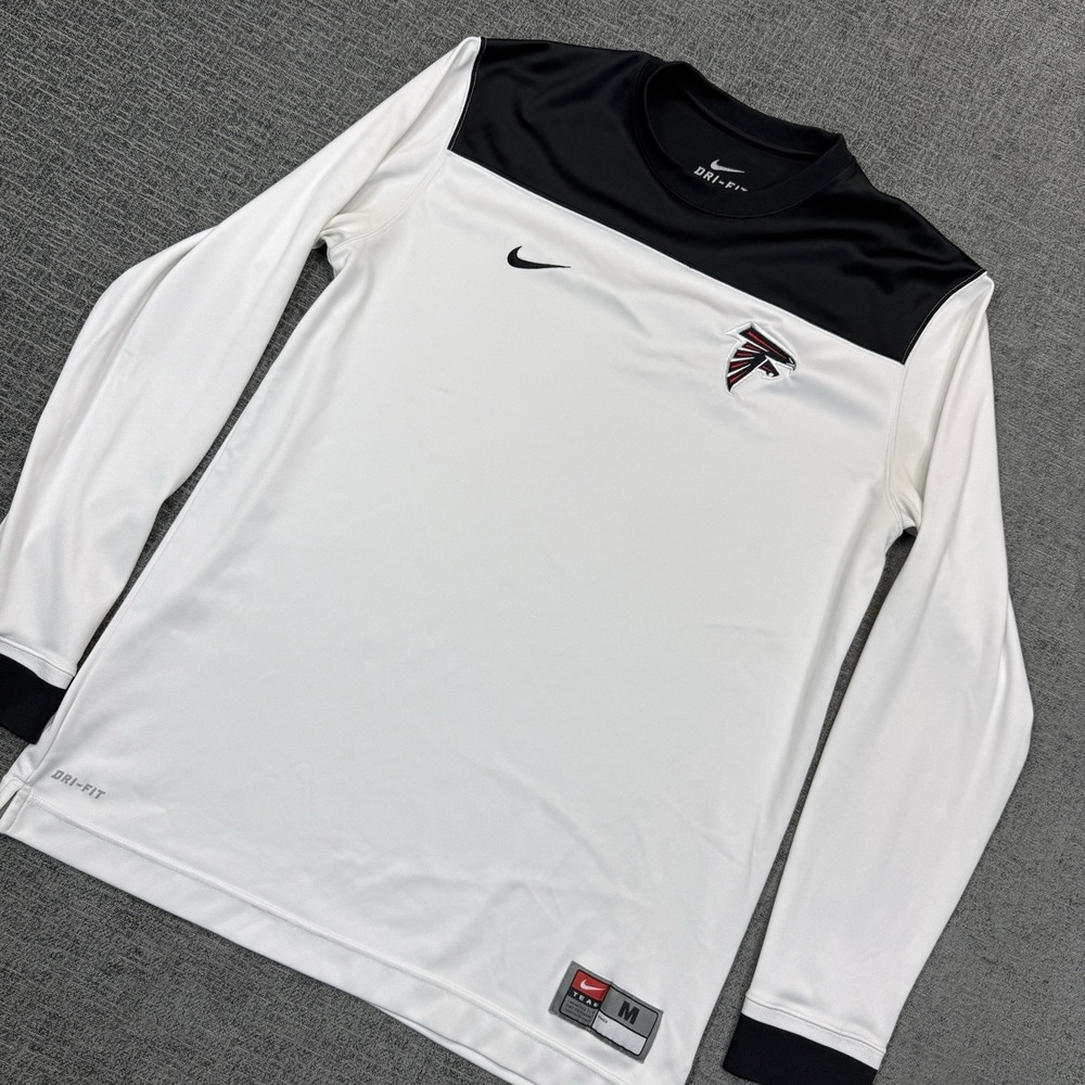 Atlanta Falcons Nike Team Dri-fit Shirt  Men's Medium‎ Logo Long Sleeve NFL